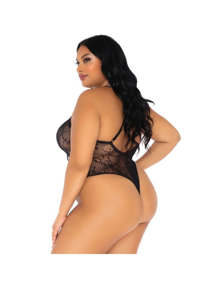 leg avenue teddy motif floral encolure entrelacée grande taille_2