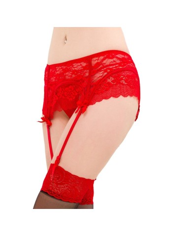 string lingerie queen avec porte-jarretelles en dentelle_5