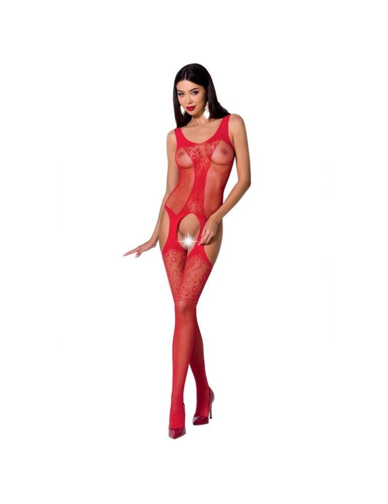 passion femme bs072 bodystocking taille unique blanc