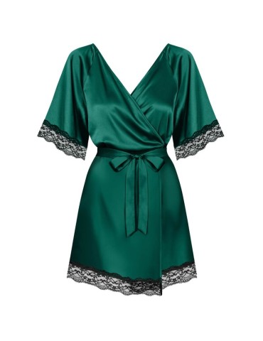 obsessive - sensuelia peignoir green_4