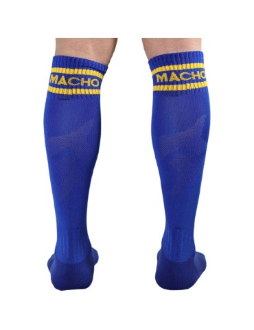 chaussettes longues homme taille unique bleu_3