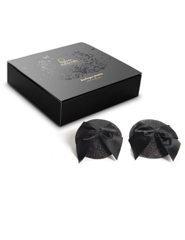 couvre-tétons scintillants burlesques avec noeud_4