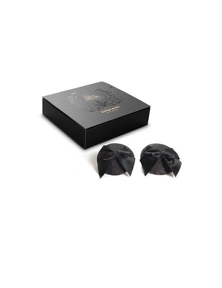 couvre-tétons scintillants burlesques avec noeud_4