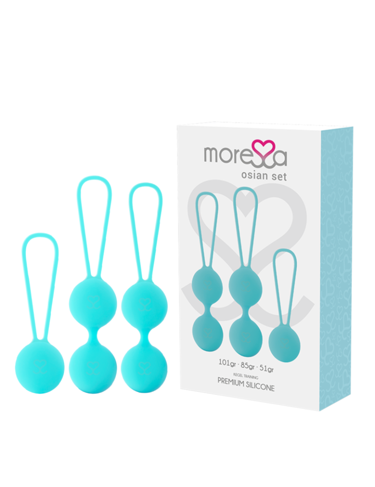 amoressa osian set premium silicone turquoise
