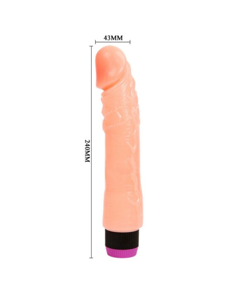 vibromasseur réaliste flexible naturel de 24 cm_5