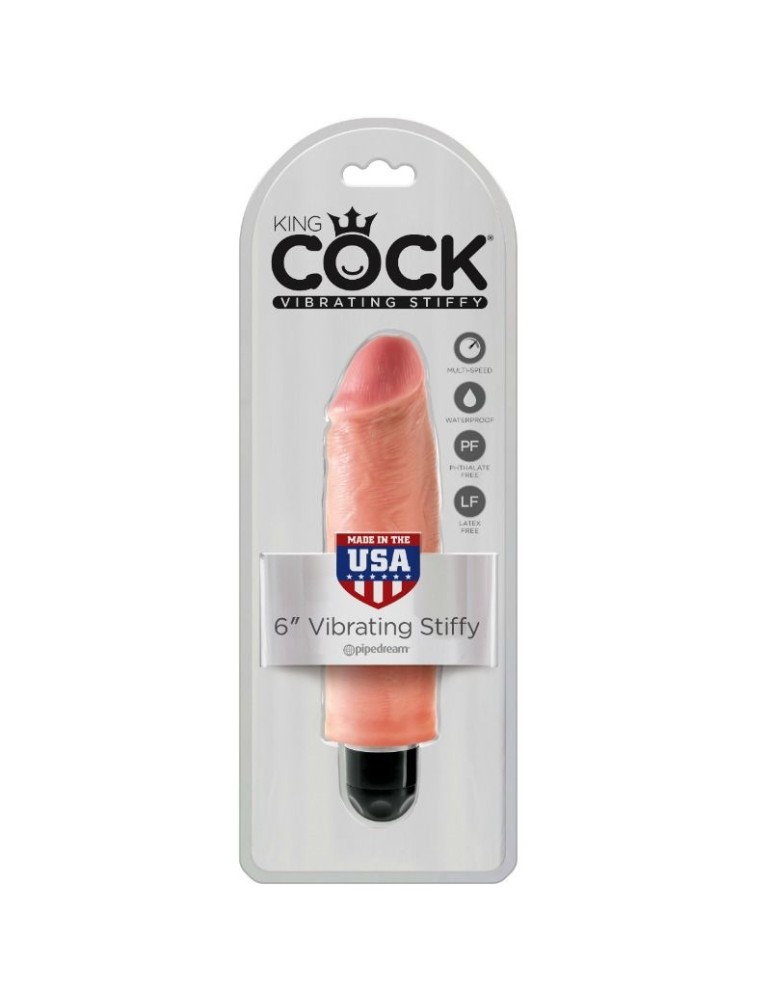 vibromasseur réaliste king cock 15,24 cm rigide - naturel_3