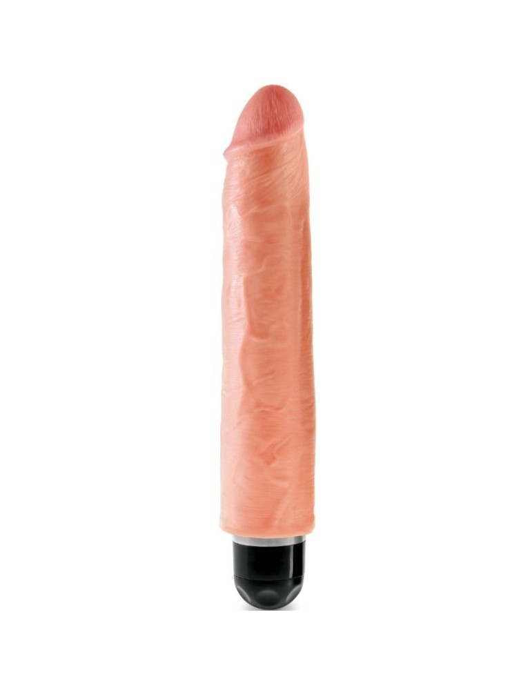 vibromasseur rigide réaliste king cock 25,4 cm - naturel