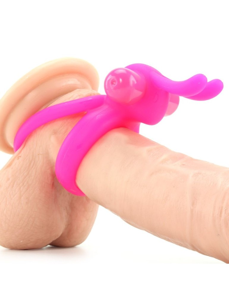 screaming o ohare double anneau lapin rose_2