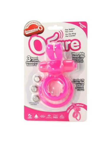 screaming o ohare double anneau lapin rose_5