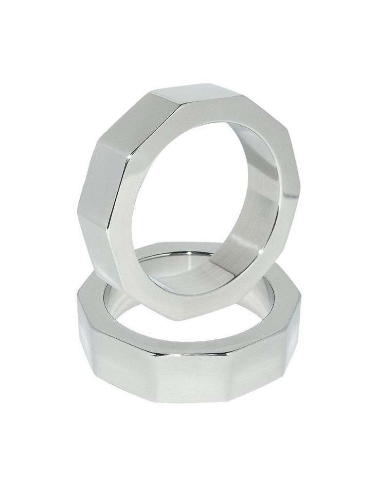 anneau de coq dur et testicule en métal 50mm