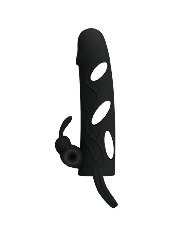 étui en silicone pretty love avec vibration 14 cm