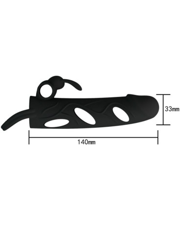 étui en silicone pretty love avec vibration 14 cm_6