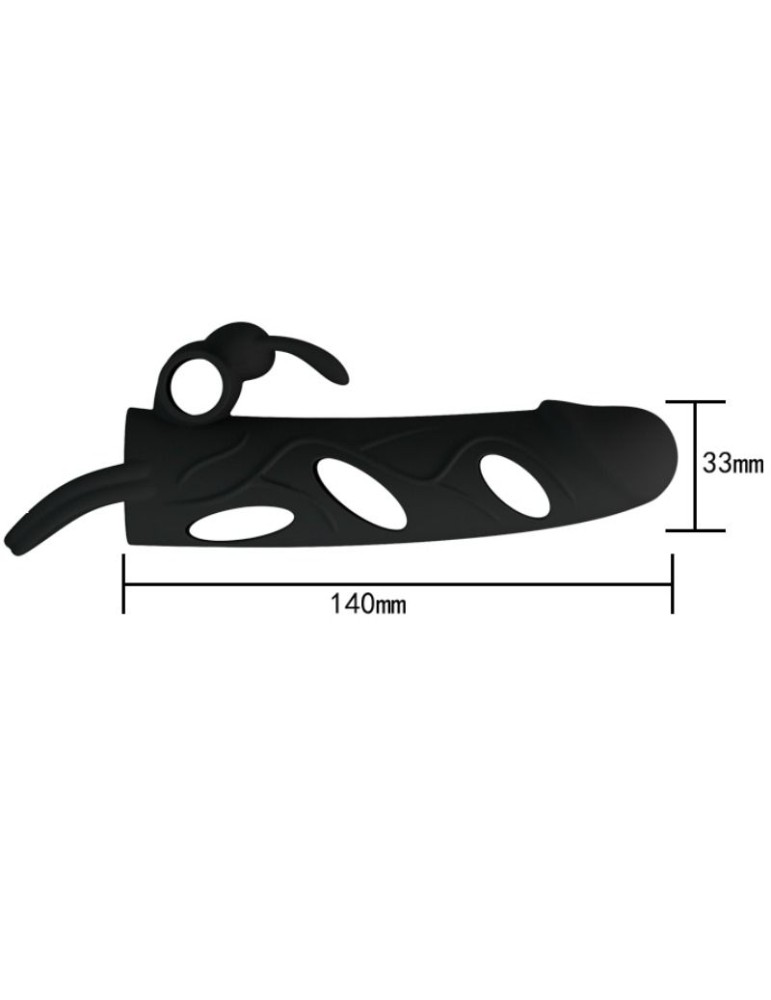 étui en silicone pretty love avec vibration 14 cm_6