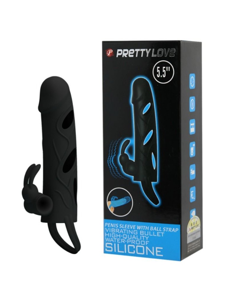 étui en silicone pretty love avec vibration 14 cm_8