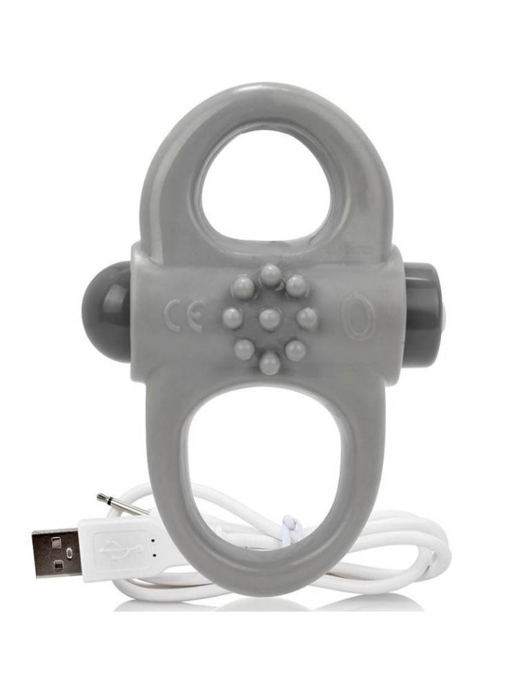 vibromasseur de yoga rechargeable screaming o ring gris