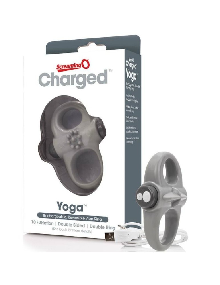 vibromasseur de yoga rechargeable screaming o ring gris_2