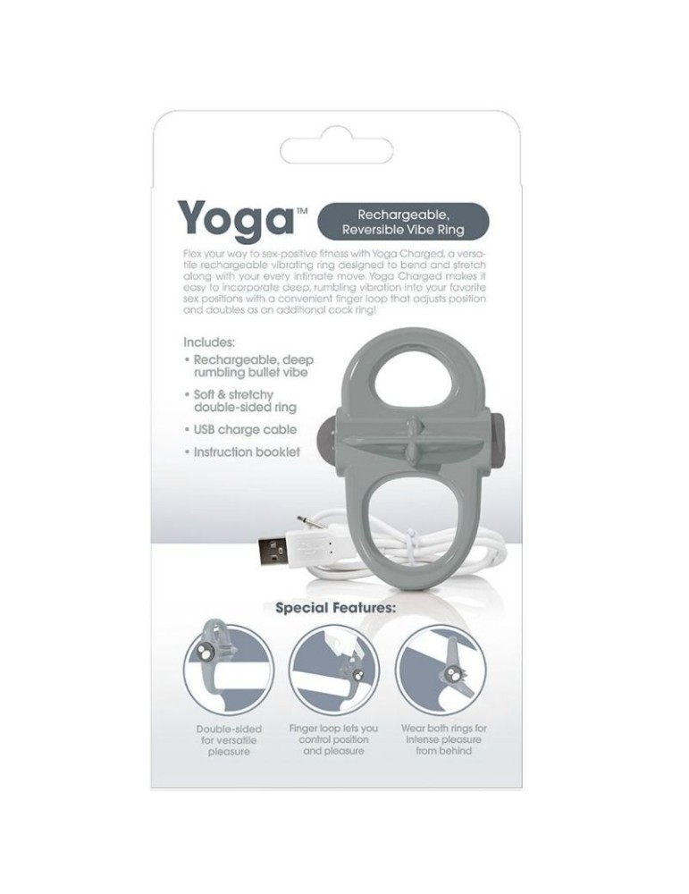 vibromasseur de yoga rechargeable screaming o ring gris_3