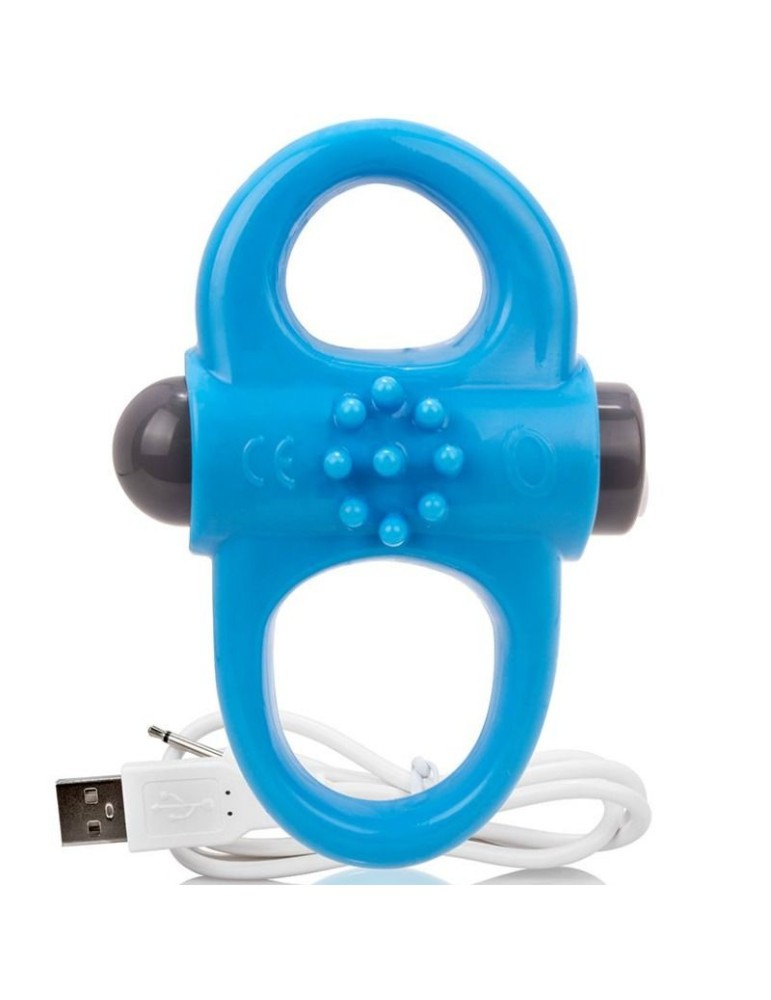 vibromasseur de yoga rechargeable screaming o ring bleu