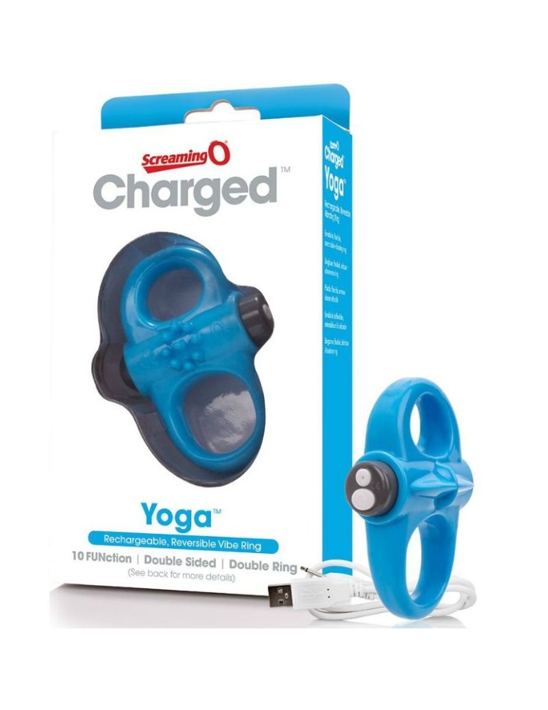 vibromasseur de yoga rechargeable screaming o ring bleu_2