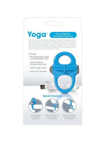 vibromasseur de yoga rechargeable screaming o ring bleu_3