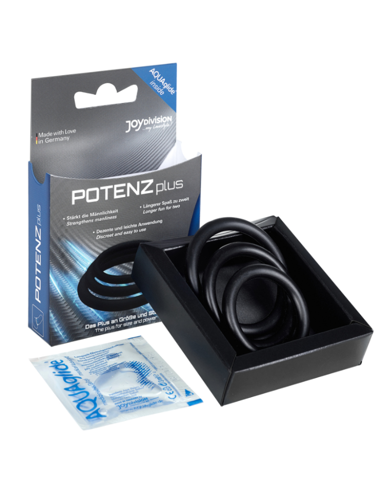 potenzplus kit de 3 anneaux péniens (s, m, l) noir_2