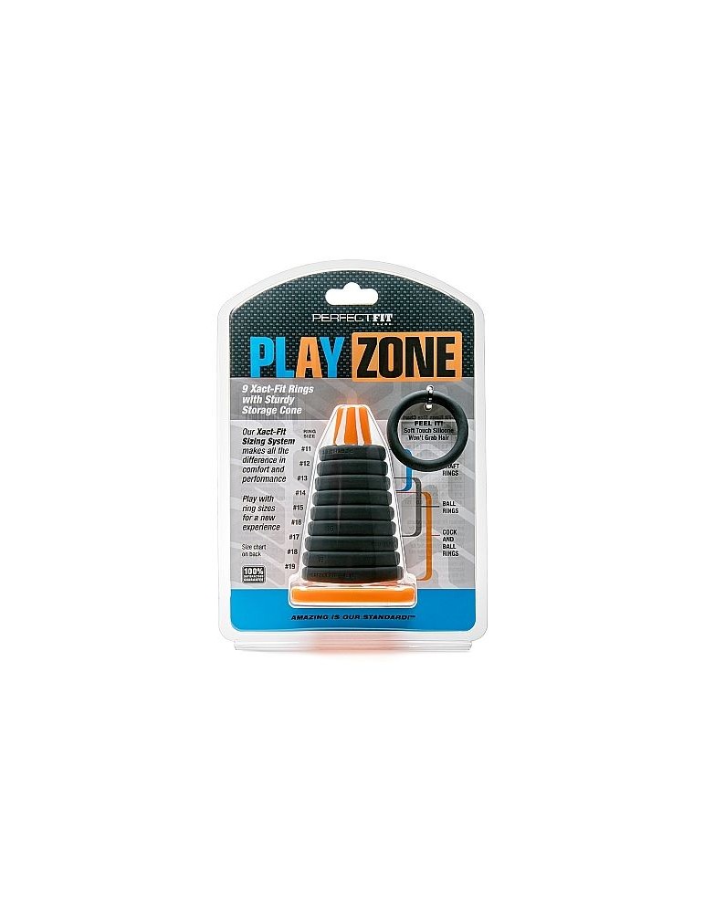kit de zone de jeu perfect fit 9 anneaux avec cône