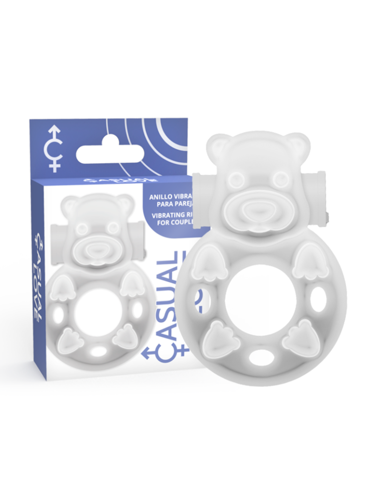 anneau vibrant lapin transparent casual love 26