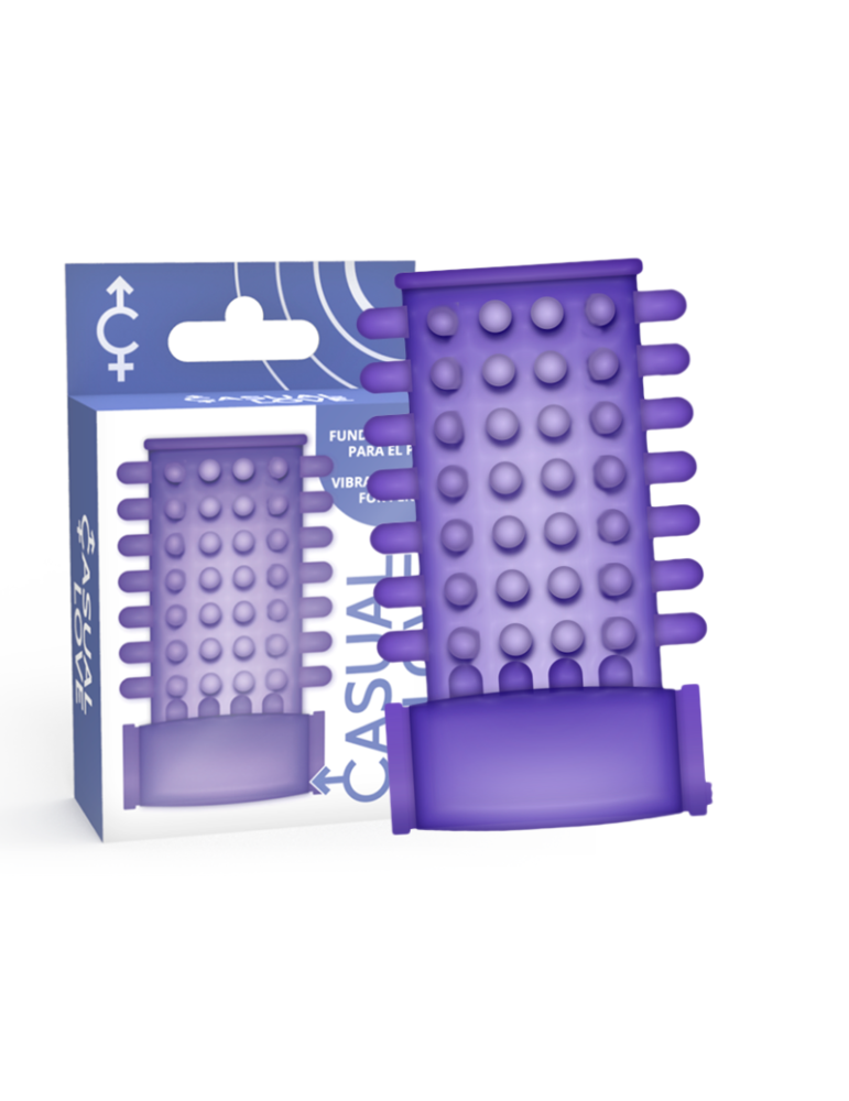 gaine de pénis vibrante lilas