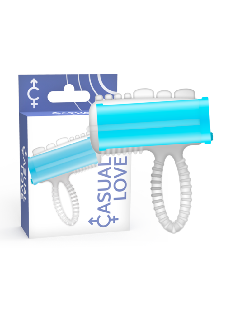 anneau occasionnel langue vibrante bleu