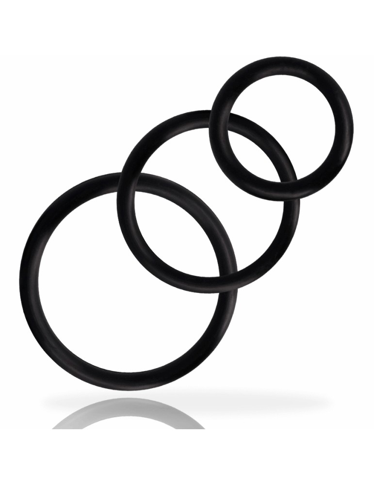 jouets accro mis anneaux de pénis noirs