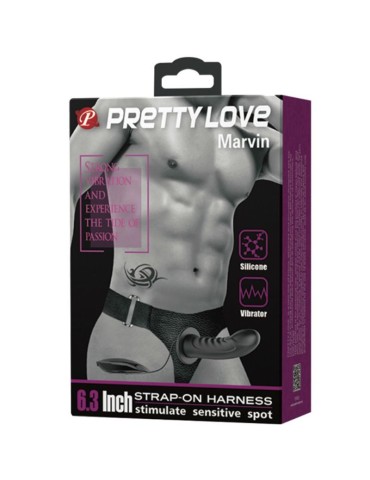 pretty love marvin strap on avec vibration et gode creux_8