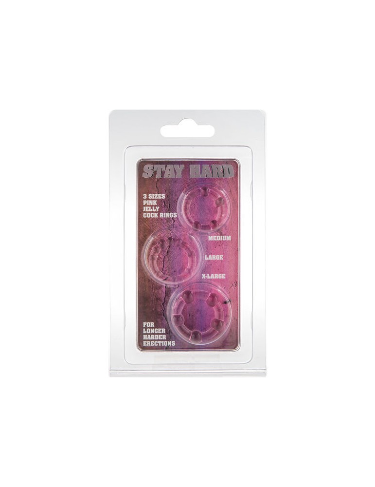 sevencreations ensemble de trois anneaux de pénis roses_2