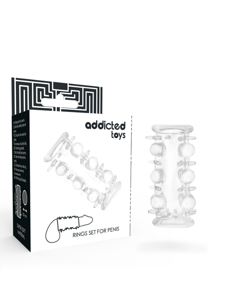 gaine de pénis transparent addicted toys