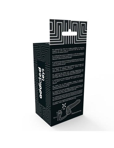 addicted toys plug anal avec anneau pénien noir_5