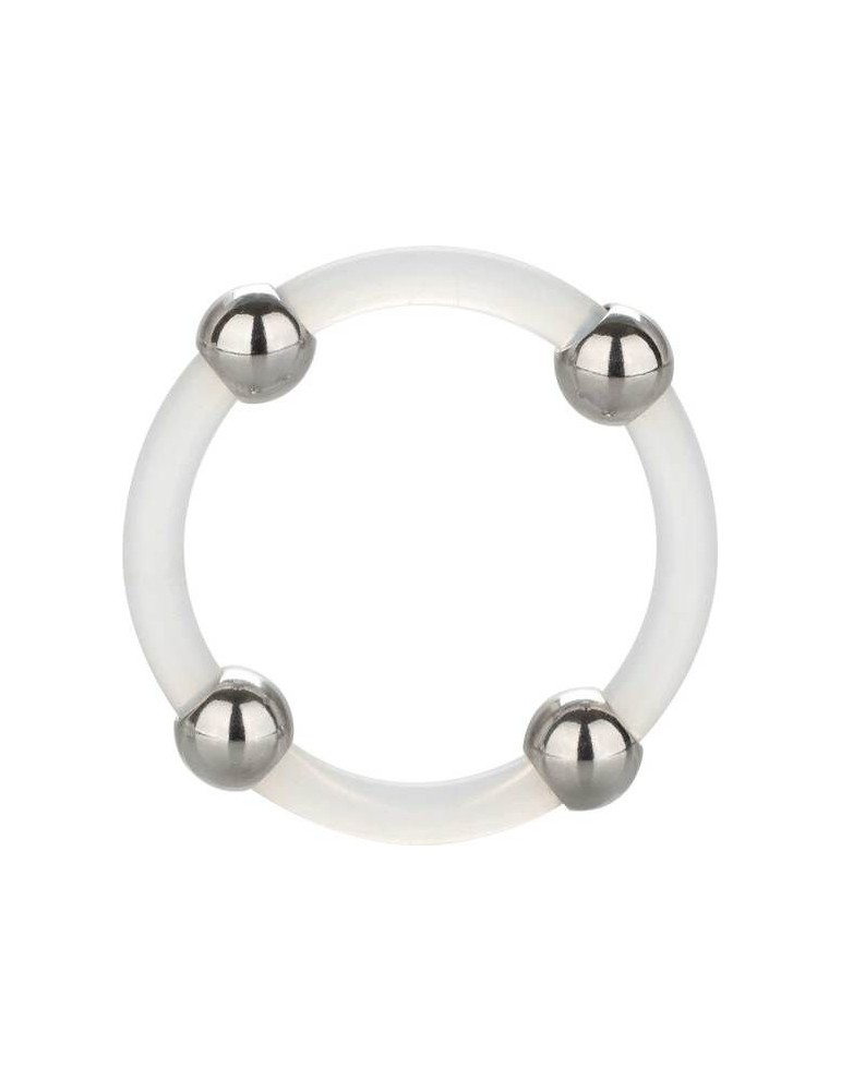 anneau en silicone calex avec perles en acier taille l