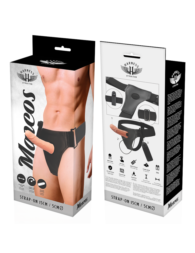 harnais d'attraction cadres de harnais creux avec vibromasseur 17 x 5 cm_8