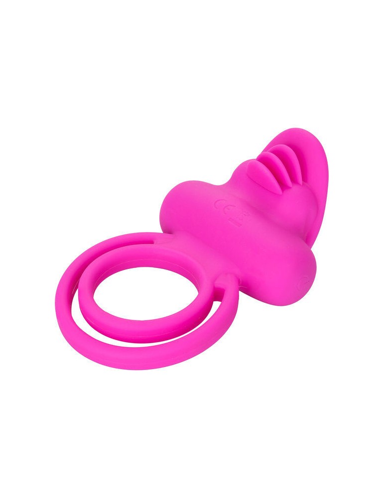 calex dual clit flicker enhancer double anneau vibrant en silicone rose_5