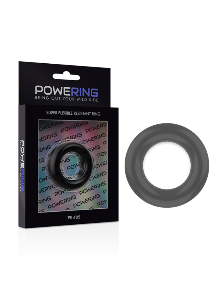 powering cockring super flexible et résistant 4.8cm pr05 noir_2