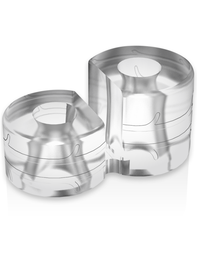 alimentant le double cockring super flexible et résistant pr12 clair