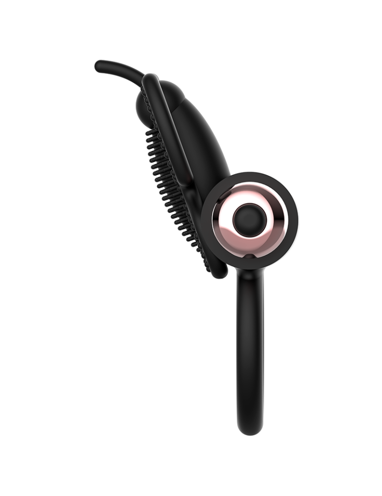 coquette cockring papillon anneau vibrant noir / or_2