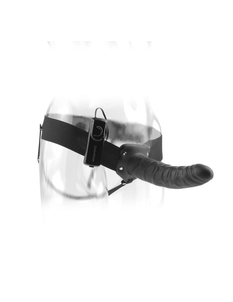 harnais vibromasseur creux fétiche fantasy 19 cm noir_2