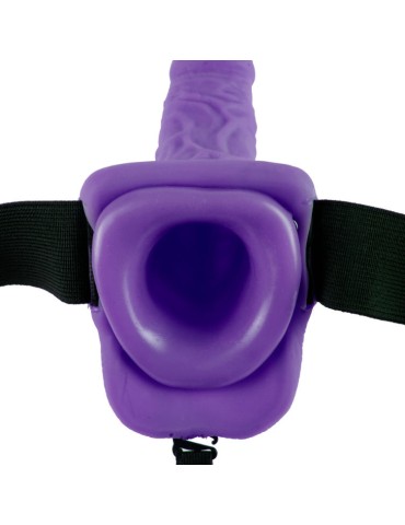 fetish fantasy series 7 "harnais vibrant avec testicules creux homme 17,8 cm violet_4