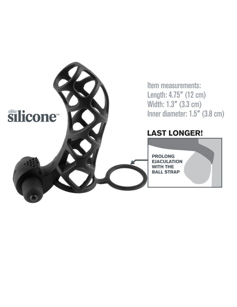 manchon de pénis en silicone avec vibromasseur_3