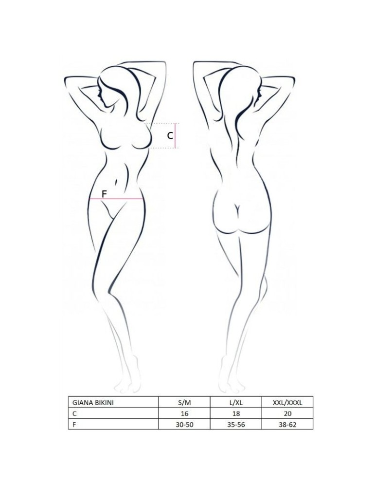 passion femme giana bikini ensemble 2 pièces noir taille_2