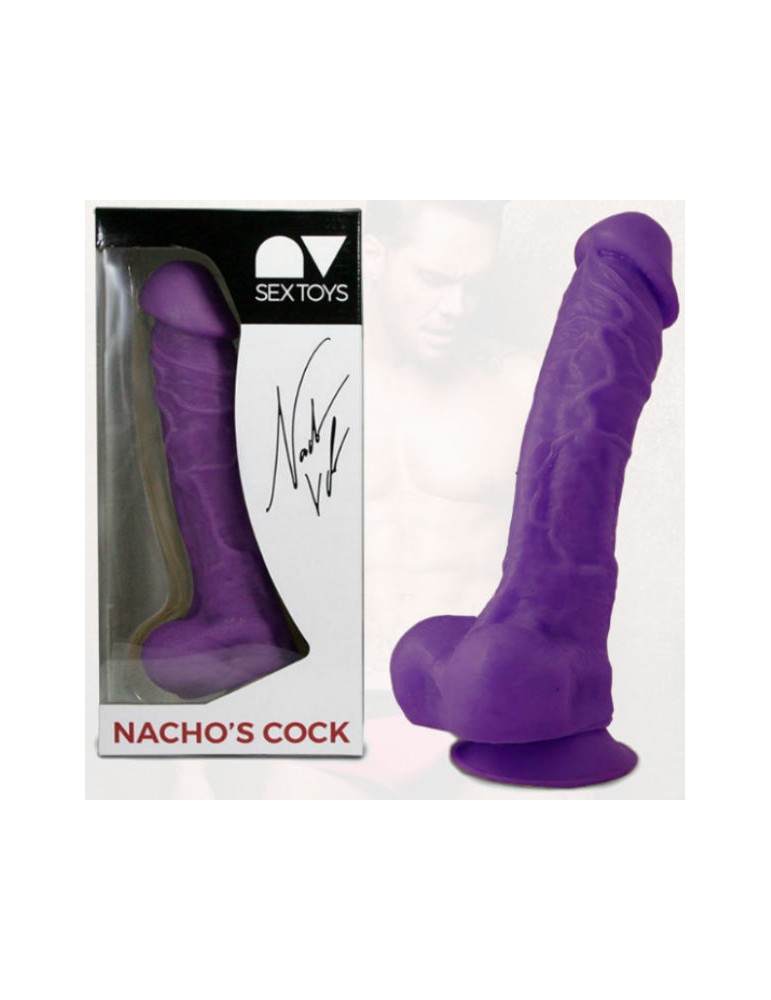 réplique nacho vidal pénis 24cm lilas