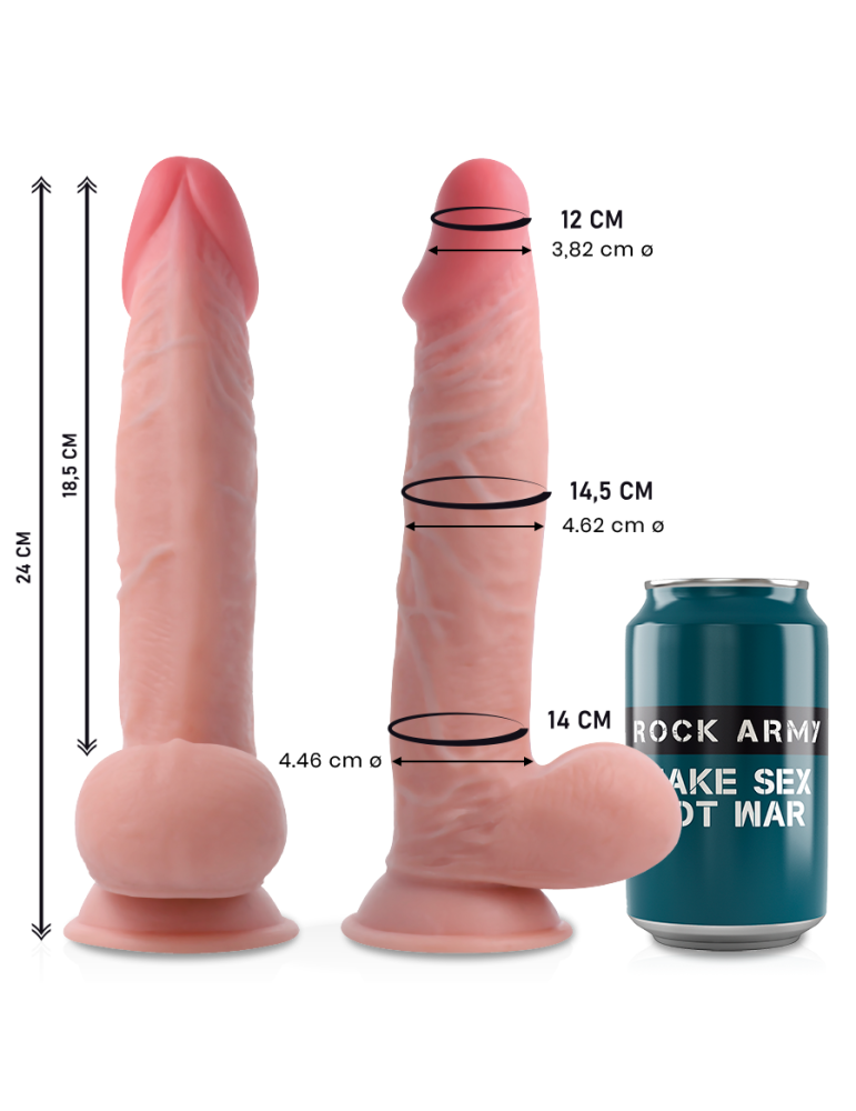 dildo réaliste cherman dual density rockarmy 24cm_2