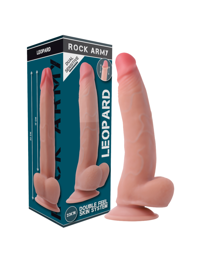 gode ​​réaliste léopard à double densité rockarmy 24 cm_8