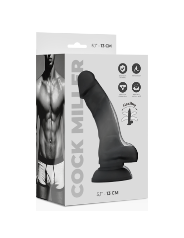 cock miller silicone densité cocksil articulé noir 13cm_8