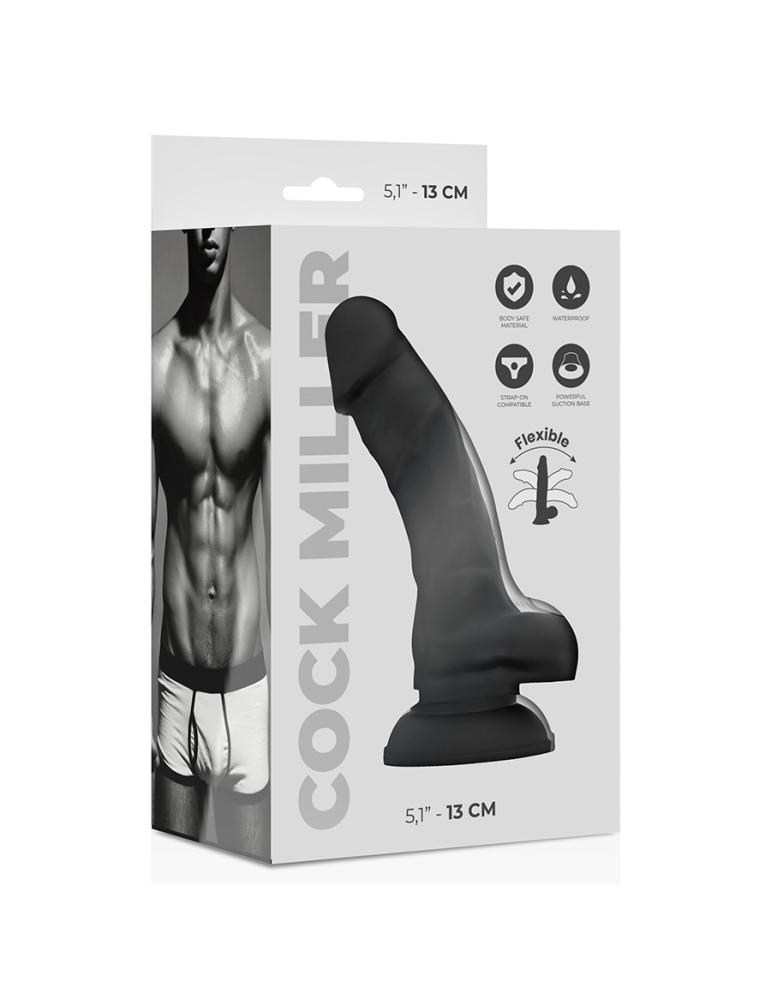 cock miller silicone densité cocksil articulé noir 13cm_8