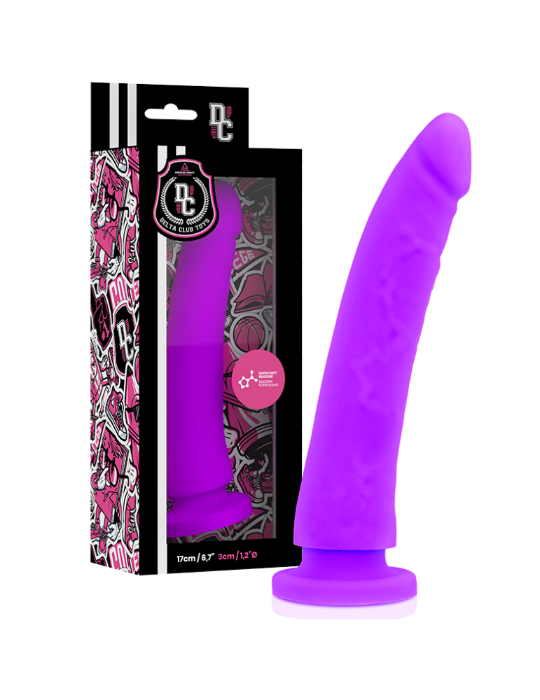 delta club toys gode lilas médical silicone 17 x 3cm